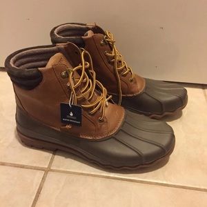 Sperry mens leather duck boots 11.5 New